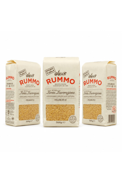Rummo Set 3 x Stelline N ° 22 Tăiței, 500 g/pachet, tăiței mici pentru supe ș...