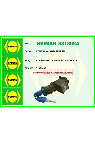 BESCHER Gldisptm Contact Key with Lock Albea-Doblo-Siena 137 mm 02 (170059) - 11
