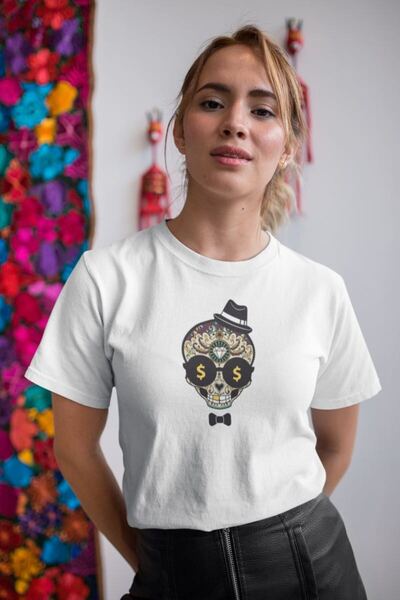 Generic Brand Women's Custom Printed Modern Fit 100% Cotton Crew Neck T-Shirt