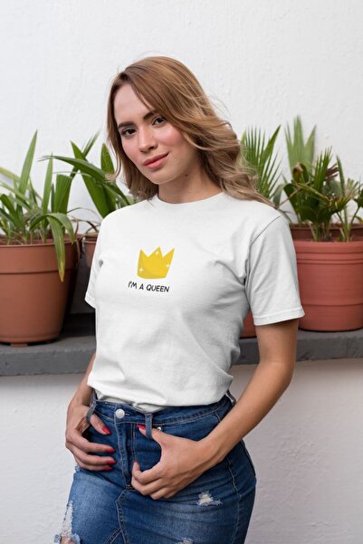 Generic Brand Women's Custom Printed Modern Fit 100% Cotton Crew Neck T-Shirt