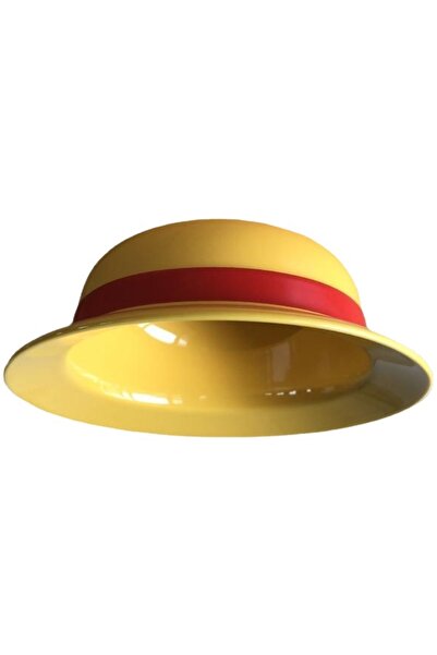 Desert Sakura Anime Luffy Straw Hat Ceramic Bowl Instant Noodle Bowl Straw Hat Japanese Ramen Bowl Microwaveable Dishwasher Safe color (yellow)