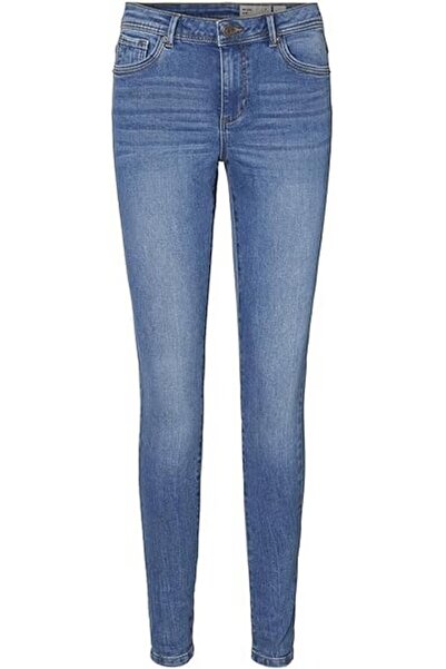 OEM Vero Moda Vmtanya Mr S Piping Vi352 Noos Skinny Jeans for Women, Blue, Si...