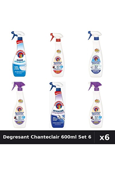 Chanteclair Set 6 Degresant Universal 600-625ml - Marsilia, Lavanda, Bicarbon...