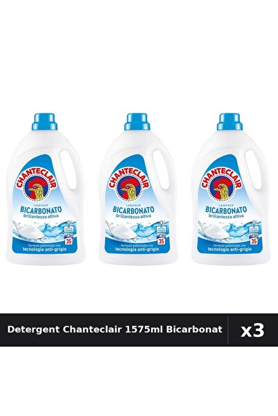 Chanteclair Set 3 Detergent Lichid Rufe 1575ml 35 Spalari - Bicarbonat