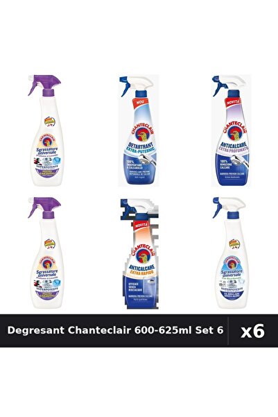 Chanteclair Set 6 Degresant Universal 600-625ml - Lavanda, Mosc Alb, Bicarbon...