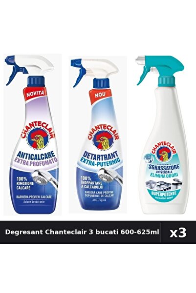 Chanteclair Set 3 Degresant Universal 600-625ml - Anti-Miros, Extra Parfumat,...