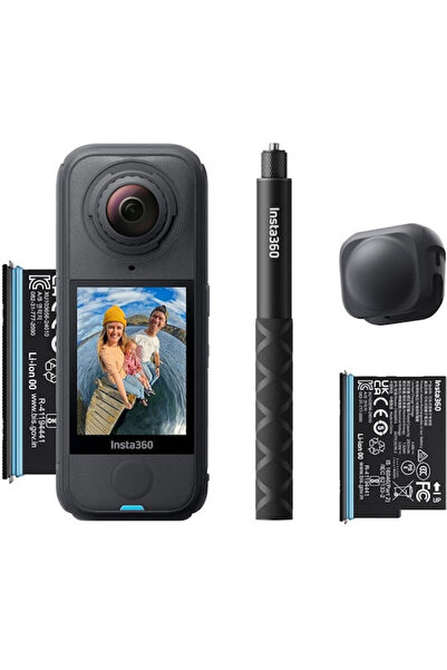 Insta360 X4 Κάμερα Δράσης 8K 360 °   Σετ Εξοπλισμού Υποβρύχιας Κάμερας με Οθό...