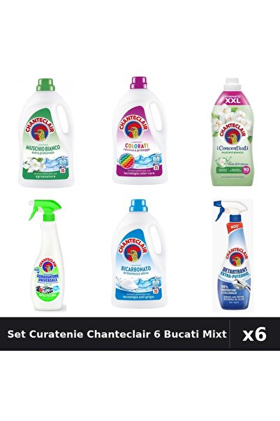 Chanteclair Set 6 Detergent și Balsam - 1575ml, 1800ml, 600ml, 625ml - Mosc A...