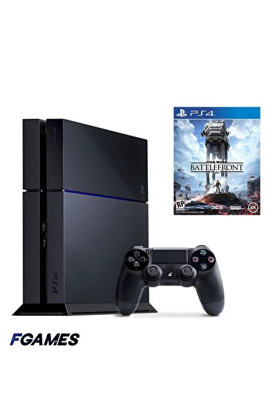 Sony Consola Playstation 4 Ps4 500gb + Controller + Star Wars Battlefront Pla...