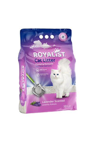 Royalist , NISIP PENTRU PISICI, BENTONITA PREMIUM, 5L, LAVANDA - PACHET 4 BUC.