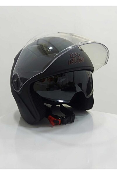 OSO HELMET Gözlüklü Yarım Kask