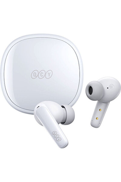 QCY T13X Ενδοωτικά Ακουστικά Bluetooth Handsfree με Θήκη Φόρτισης Λευκά