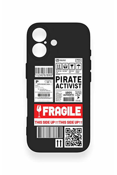 Vip Case iPhone 17 Uyumlu Fragile Desenli Silikon Kılıf