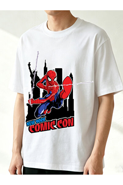 SAUDI DISNEYLAND disneyland MARVEL Men and Women's 100% Cotton T-Shirt - Over...