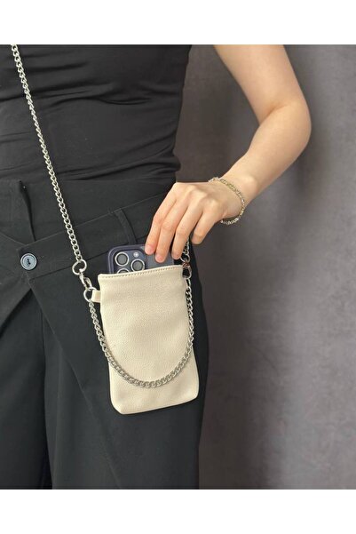 Nues Zv Women's Phone Bag / Shoulder Bag (Cream)