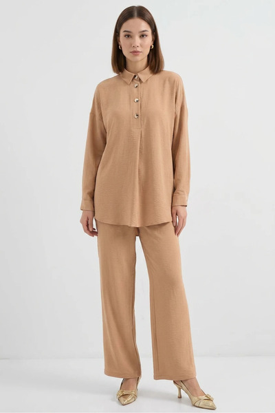 buğrahayalin Women's Comfortable Cut Oversize Biscuit Set