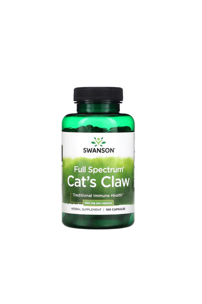 SWANSON Gheară de Pisică 500mg Spectru Complet 100 Capsule