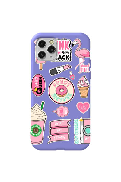 Other Apple iPhone 11 Pro Donut disturb Purple Colored Silicone TPU Θήκη