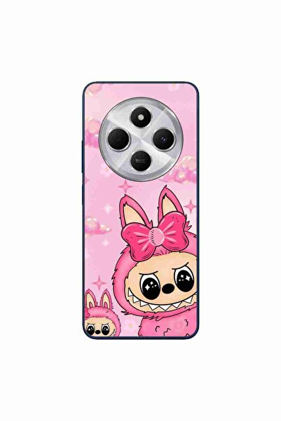OEM Husa compatibila cu Xiaomi Redmi 14C Silicon Gel Tpu Model Labubu Pink Fa...
