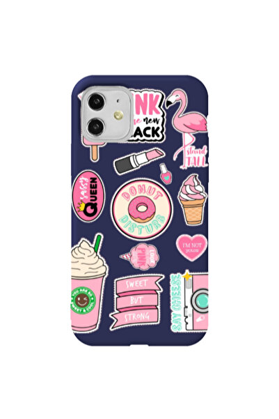 Other Apple iPhone 11 Donut disturb Dark blue Colored Silicone TPU Θήκη