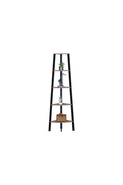 Target Home Βιβλιοθήκη γωνίας Corner sonoma grey με 4 ράφια 53,4x37,8x160,3εκ...