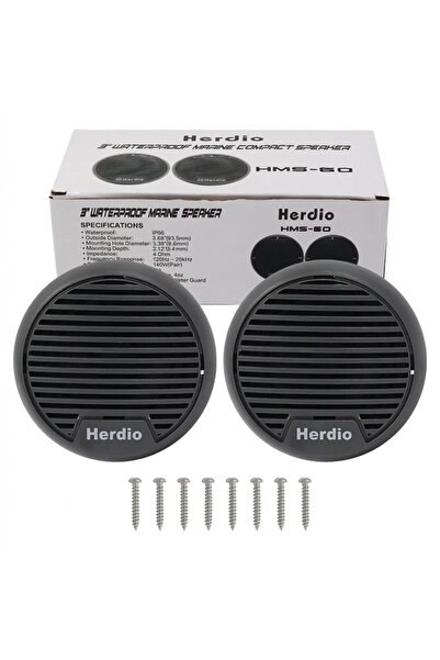 Choice Speaker 3" GRAY Herdio 3'' Waterproof Marine Speakers 2 Way Full Range...