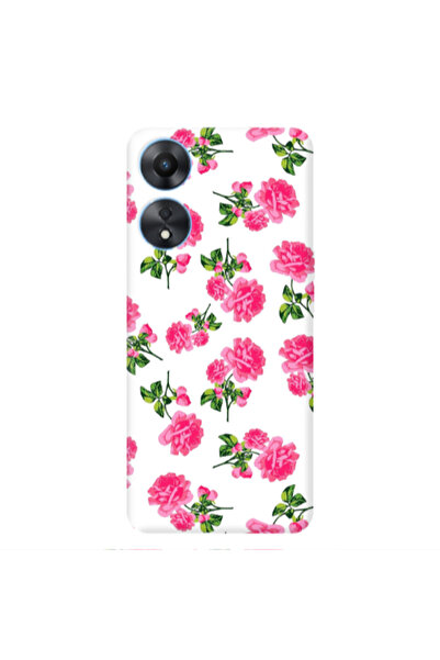 Other Oppo A 98 Roses White Transparent Silicone TPU Θήκη