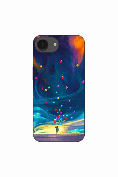 OEM Case compatible with Apple iPhone 16e Silicone Gel Tpu Universe Balloons ...