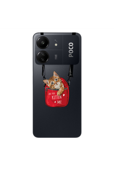 Other Xiaomi Poco C65 Are you kitten Transparent Silicone TPU Θήκη