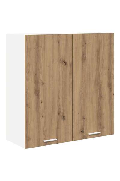 vidaxl Hanging cabinet Oak Artisanal 80 x 31 x 80 cm Composite wood