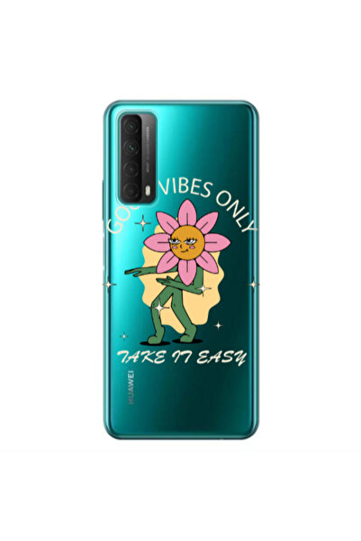 Other Huawei P Smart 2021 Good Vibes Only Transparent Silicone TPU Θήκη