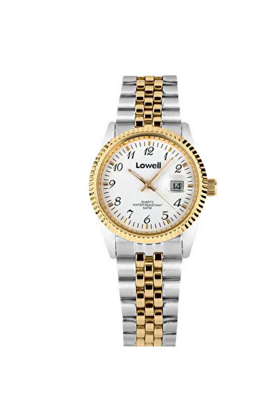 loweel Ρολόι Γυναικείο Δίχρωμο Stainless Steel Bracelet Lowell 32mm κάσσα κωδ