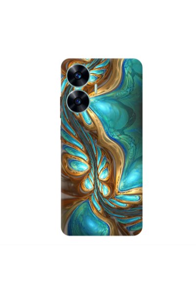 Other Realme C55 Marble Blurry Transparent Silicone TPU Θήκη