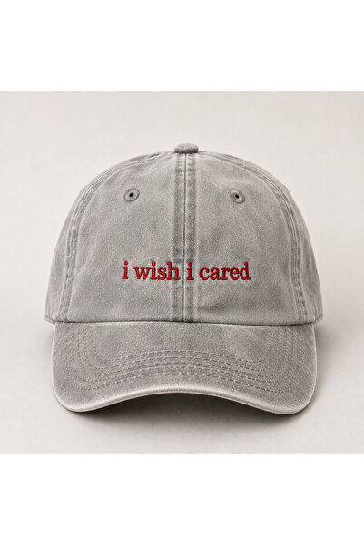 WeavedCo "I Wish I Cared" Written Vintage Washed Cap Hat