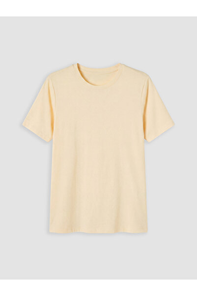 LC Waikiki Nevavm Big Size Oval Neck Women's T-Shirt with Difference