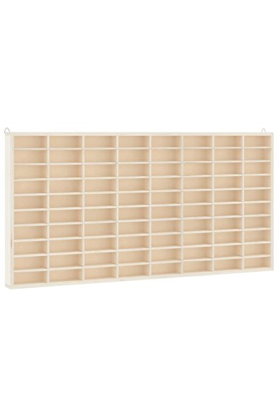 vidaxl Vitrină de colecționar din lemn cu 80 de compartimente, 80x4,5x40,5 cm