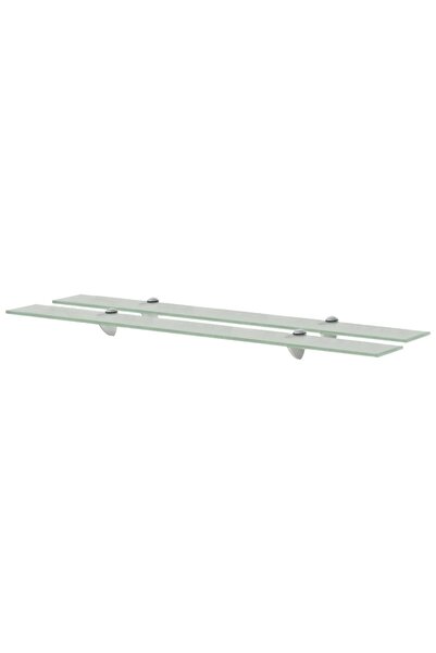vidaxl Rafturi suspendate, 2 buc., 90 x 10 cm, sticlă, 8 mm