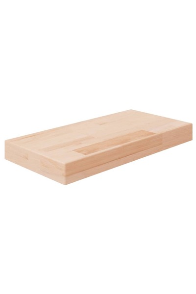 vidaxl Poliță, 40x20x4 cm, lemn masiv de stejar netratat