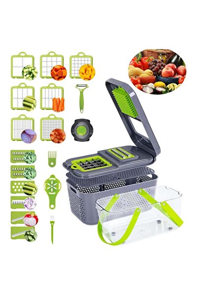 Promagg Răzătoare multifuncțională pentru legume și fructe cu 22 de accesorii