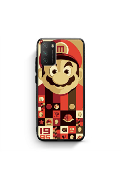 Other Xiaomi Poco M3 Super mario Black Glossy Θήκη