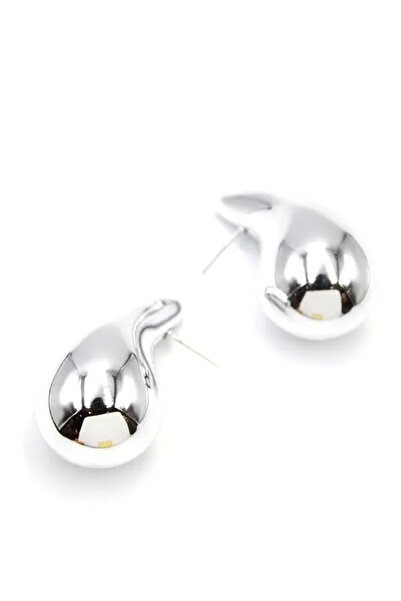 Marsilyan Nvdn- Ieg - Large Size Drop Earrings - Silver Iegrs-Nvdn1