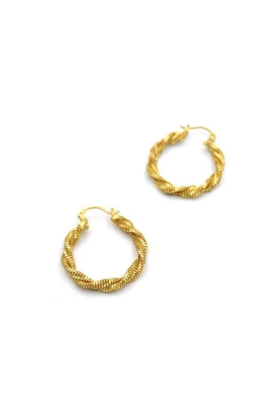 Marsilyan Nvdn- Ieg - Hoop Earrings - Gold Iegrs-Nvdn1