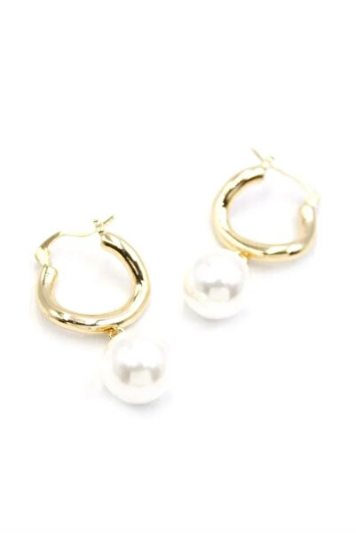 Marsilyan Nvdn- Ieg - Pearl Earrings - Gold Iegrs-Nvdn1