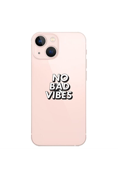Other Apple iPhone 13 No bad vibes Transparent Silicone TPU Θήκη