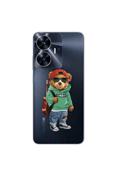 Other Realme Note 50 Summer Tedy Transparent Silicone TPU Θήκη