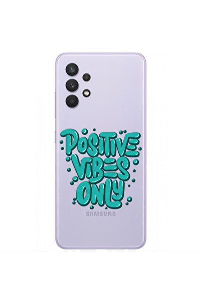 Other Samsung A32 5G Positive Vibes Only Transparent Silicone TPU Θήκη