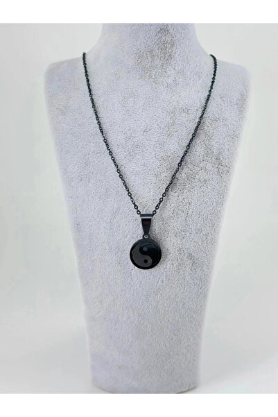 Marsilyan Nvdn- Ieg - Yin-Yang Steel Men's Necklace Iegrs-Nvdn1