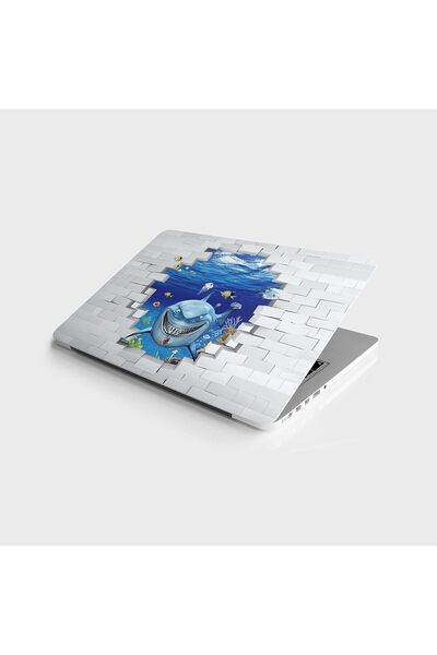 Yıldızan Terra Organik Laptop Notebook Pc Covering Sticker Shark Terra Organi...