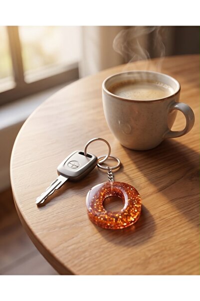 Luvia Accesories Keychain Letter O Epoxy Keychain