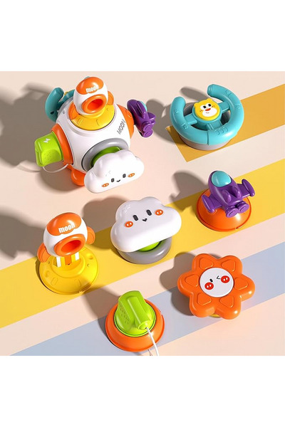 woopie Интерактивна играчка Baby Space със сензорни дейности, за деца над 18 ...
